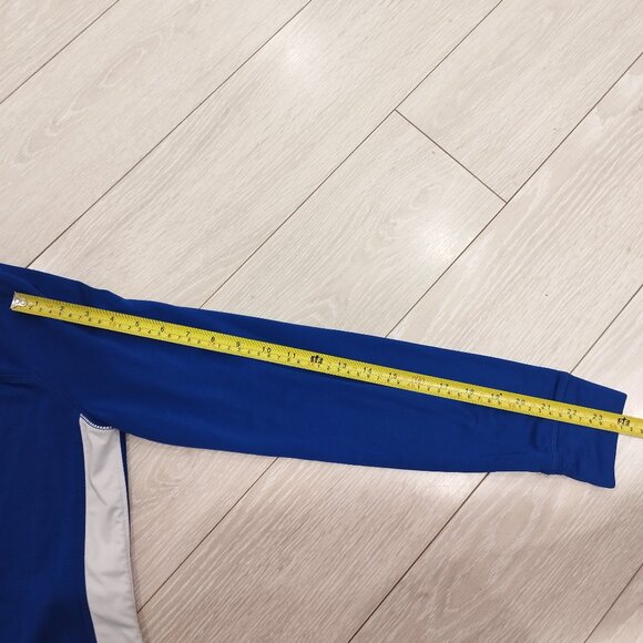 Adidas Track Jacket Women's - Size M - Blue Climalite with Carabins Logo - Picture 9 of 9